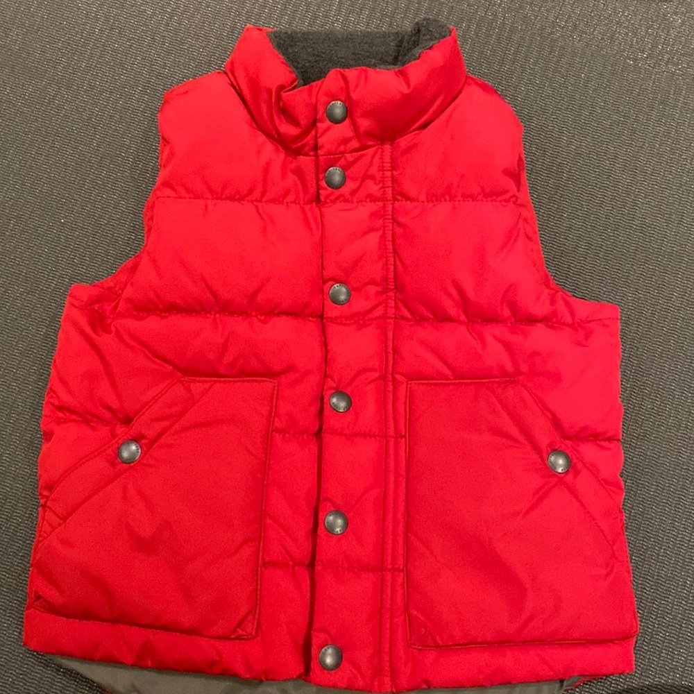 Baby gap red puffer vest